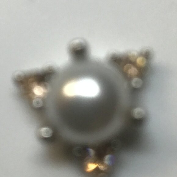 Kate Spade New Pearl Set in Gold Triangle Earrings - Picture 2 of 3